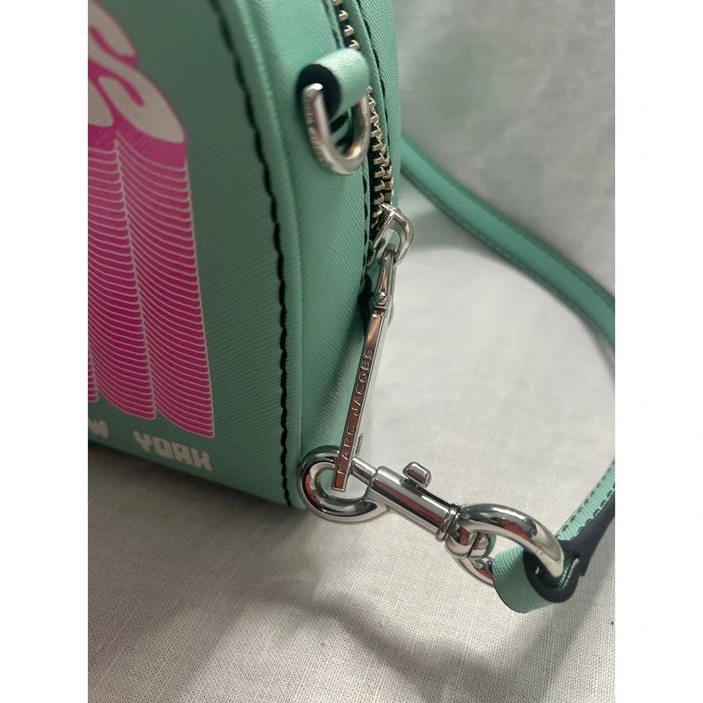 Marc Jacobs Playback Layers‎ Mint Green Logo Crossbody Bag #419